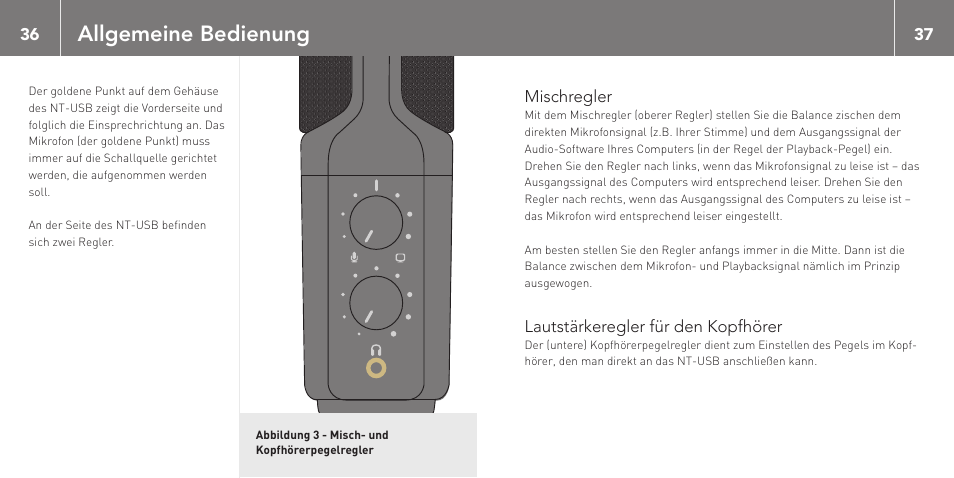 Allgemeine bedienung | RODE Microphones NT-USB User Manual | Page 19 / 105
