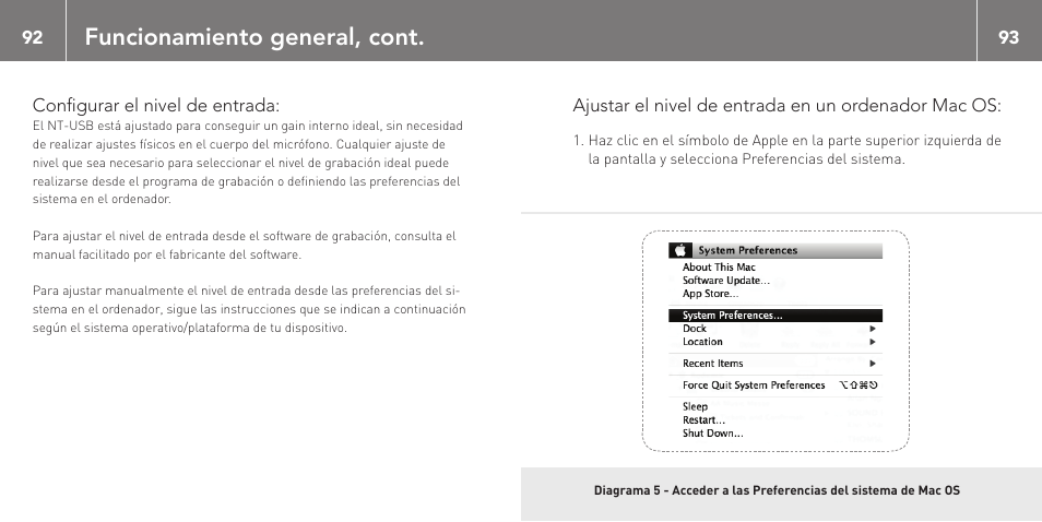Funcionamiento general, cont | RODE Microphones NT-USB User Manual | Page 47 / 105