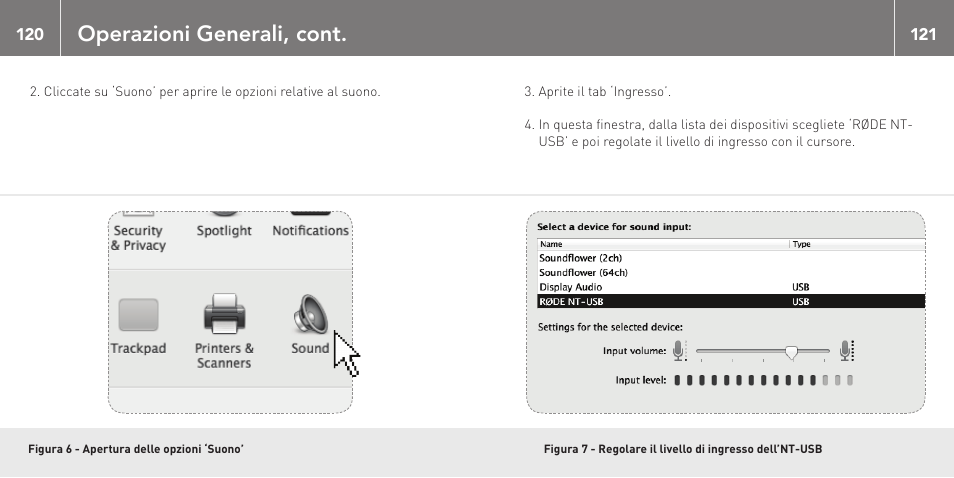 Operazioni generali, cont | RODE Microphones NT-USB User Manual | Page 61 / 105