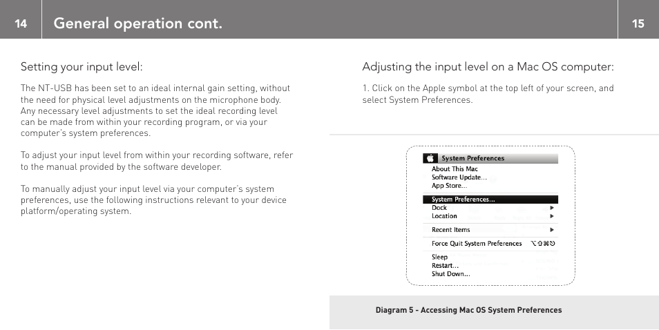 General operation cont | RODE Microphones NT-USB User Manual | Page 8 / 13