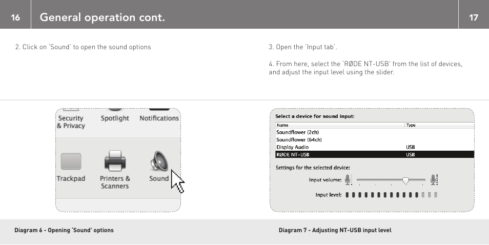 General operation cont | RODE Microphones NT-USB User Manual | Page 9 / 13