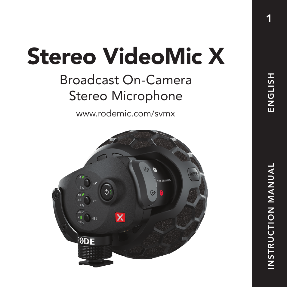 RODE Microphones Stereo VideoMic X User Manual | 129 pages