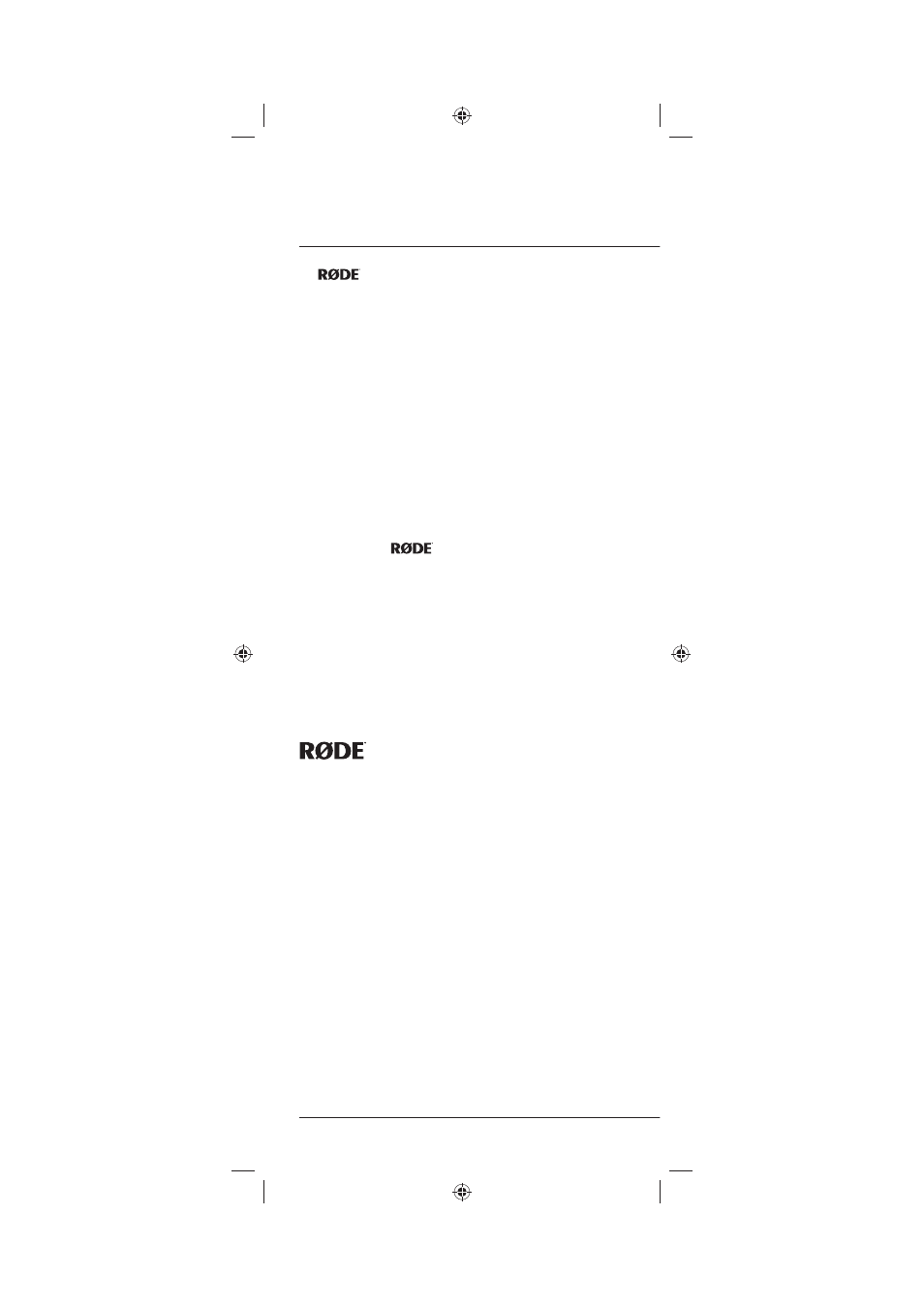 Warranty, Microphones | RODE Microphones NT3 User Manual | Page 12 / 12