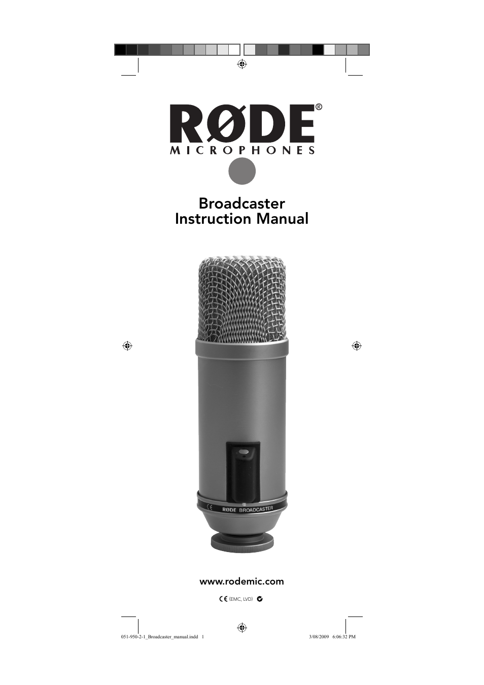 RODE Microphones Broadcaster User Manual | 12 pages