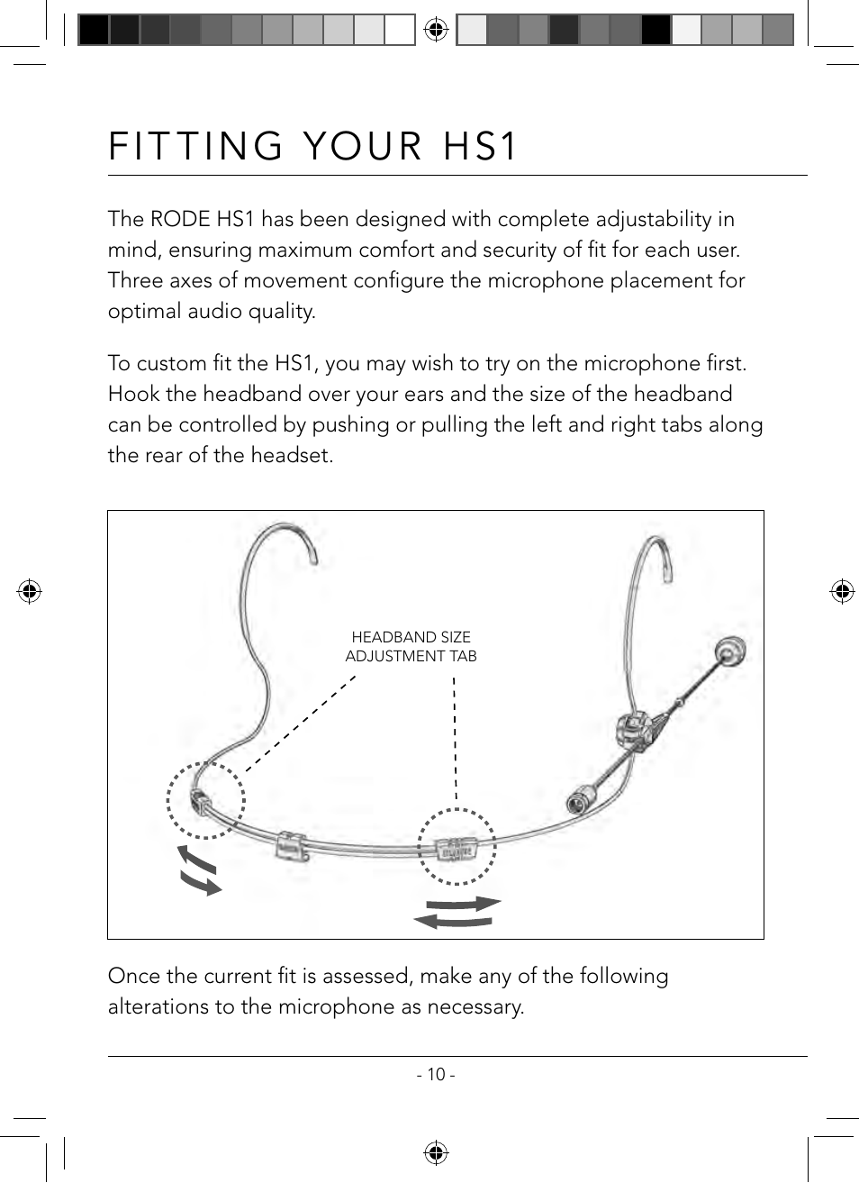 RODE Microphones HS1 User Manual | Page 10 / 24