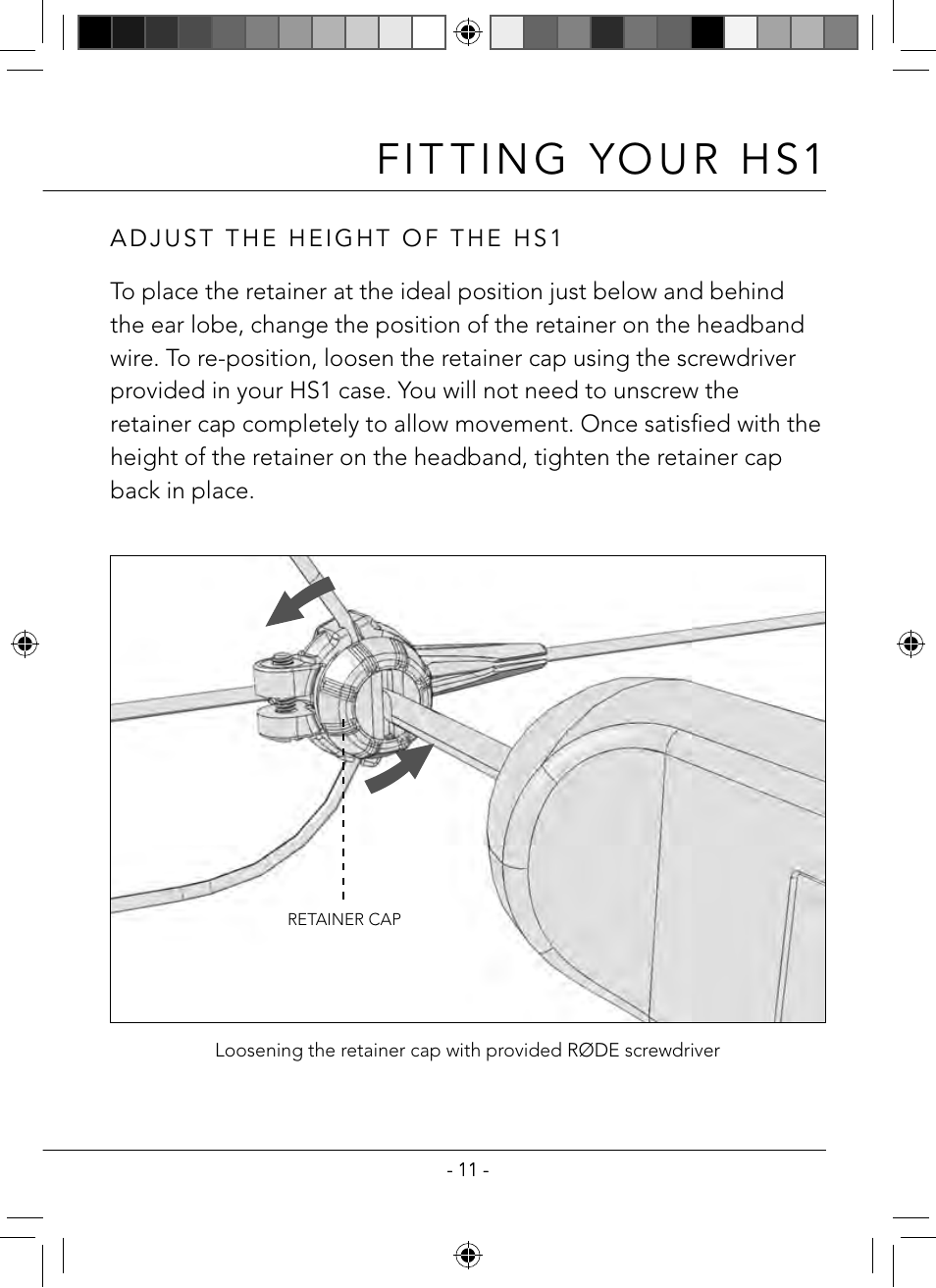 RODE Microphones HS1 User Manual | Page 11 / 24