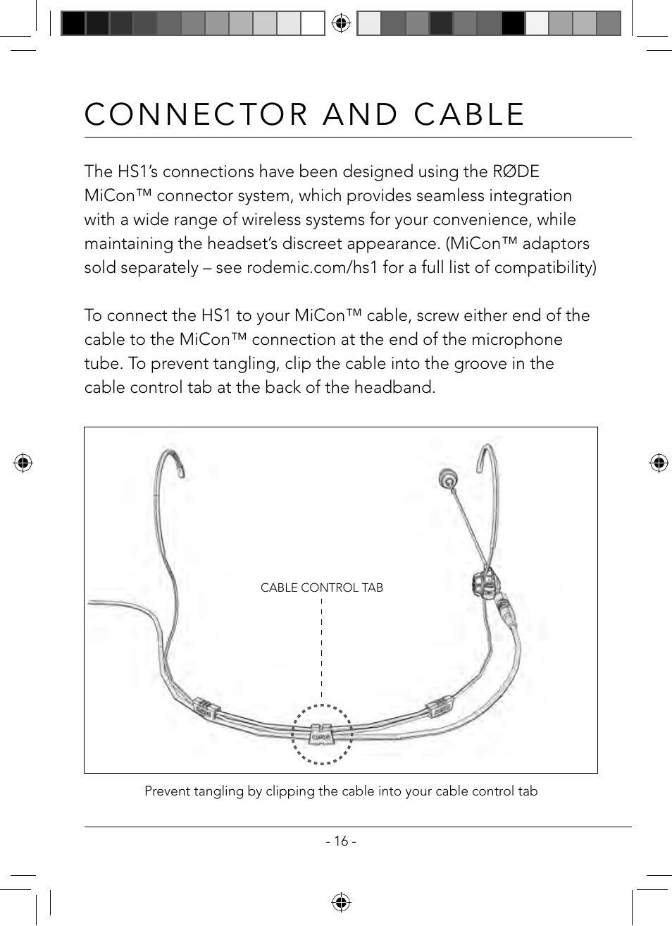 RODE Microphones HS1 User Manual | Page 16 / 24