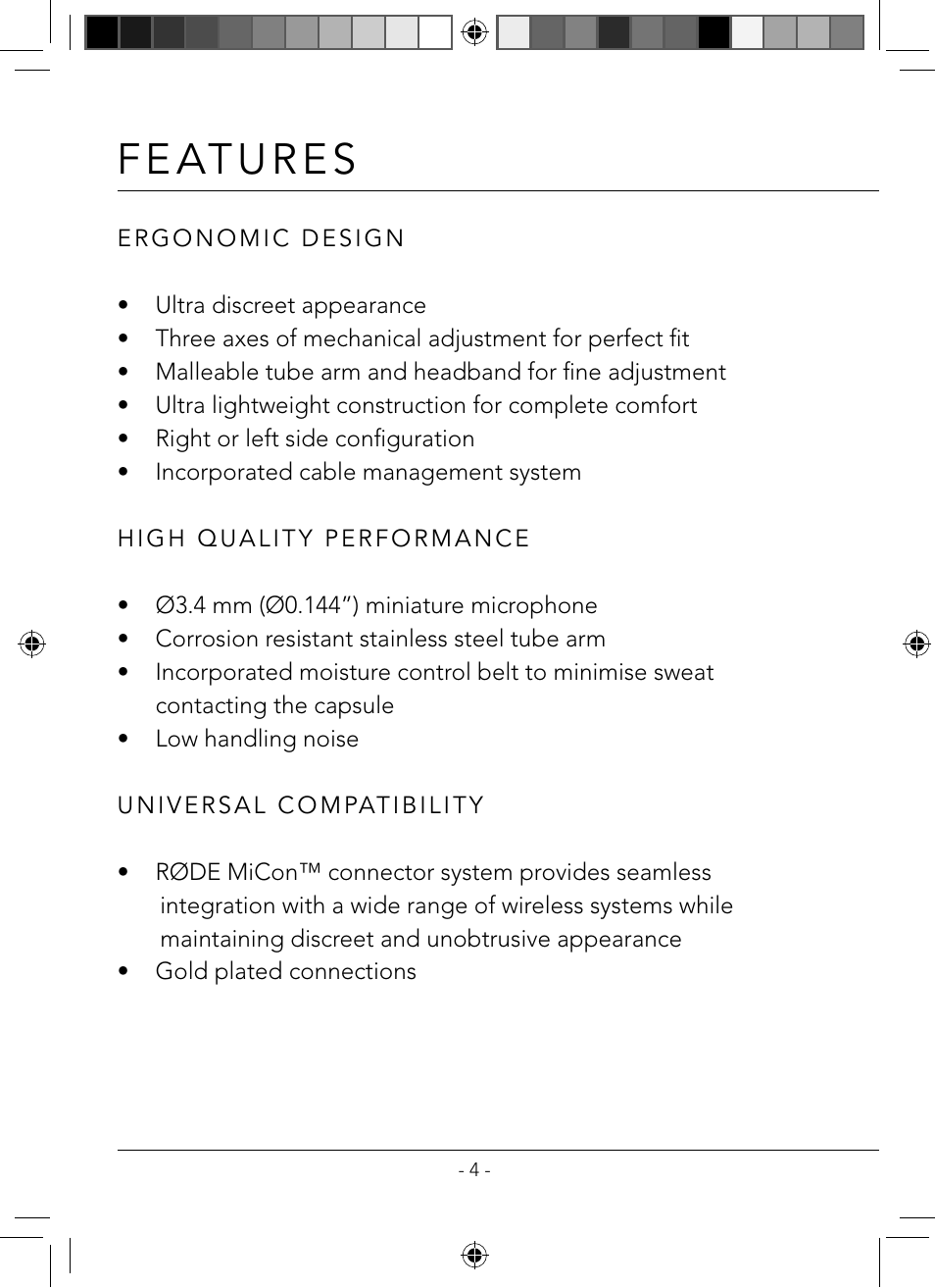 RODE Microphones HS1 User Manual | Page 4 / 24