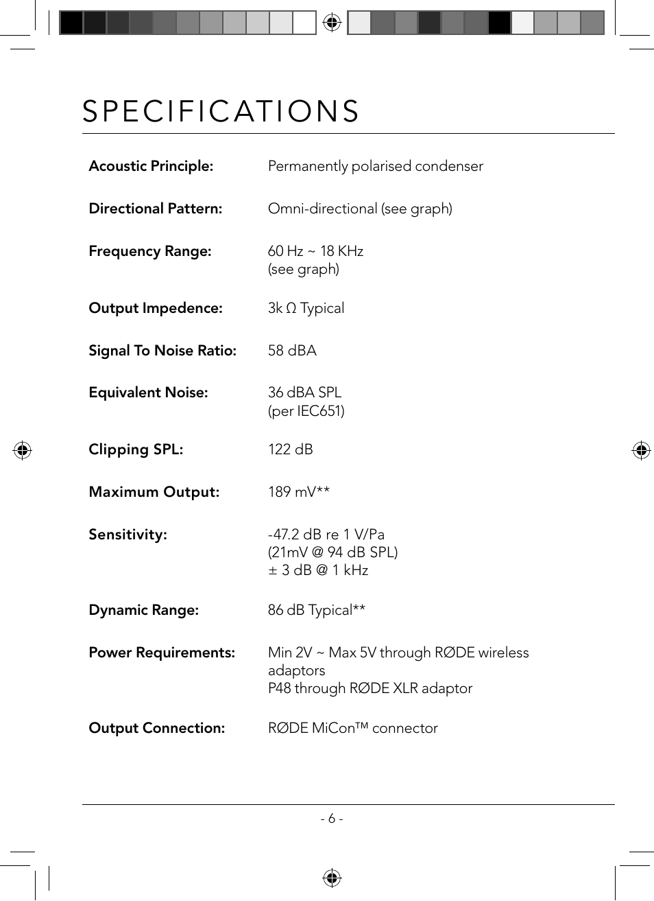 RODE Microphones HS1 User Manual | Page 6 / 24