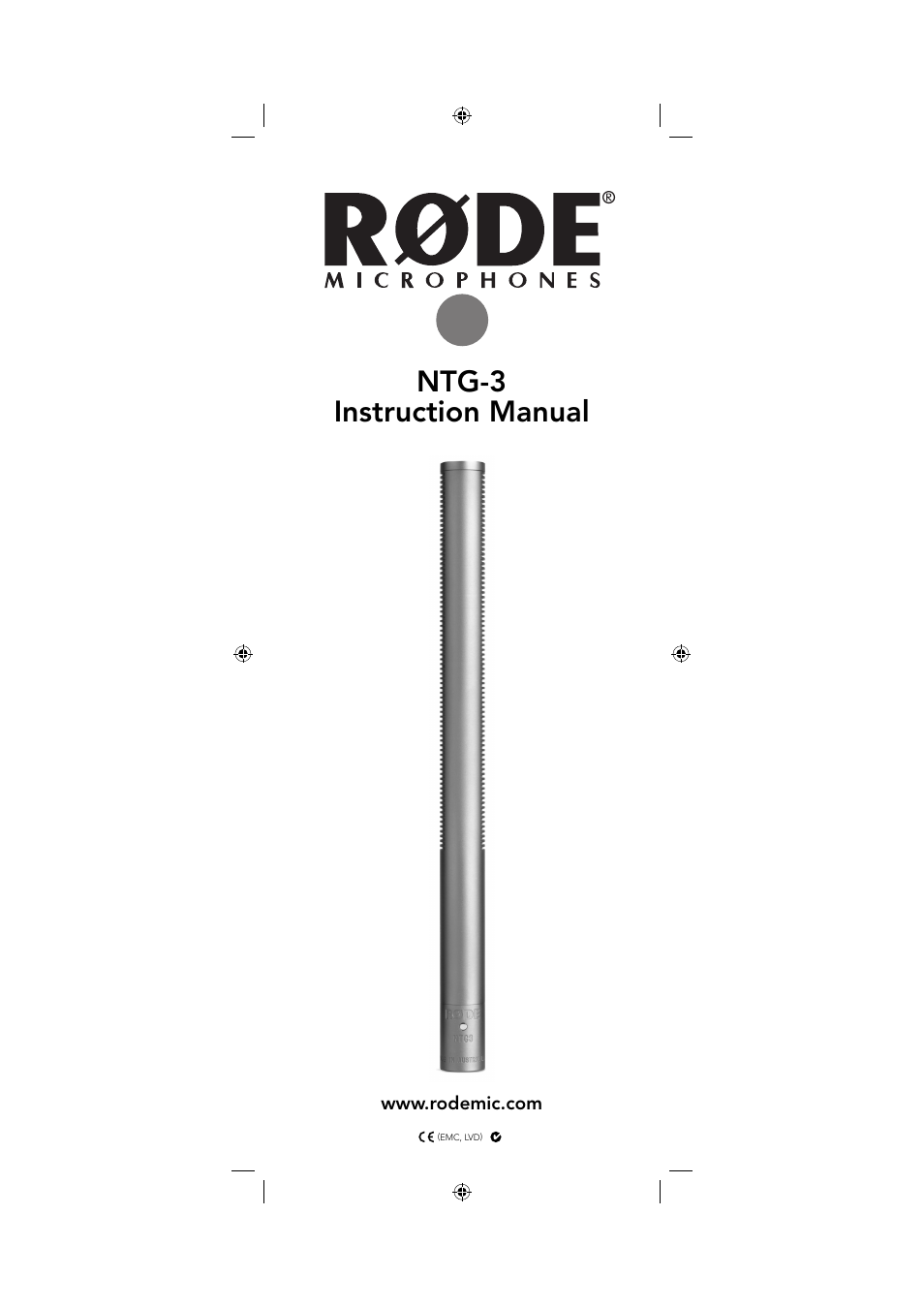 RODE Microphones NTG3 User Manual | 8 pages