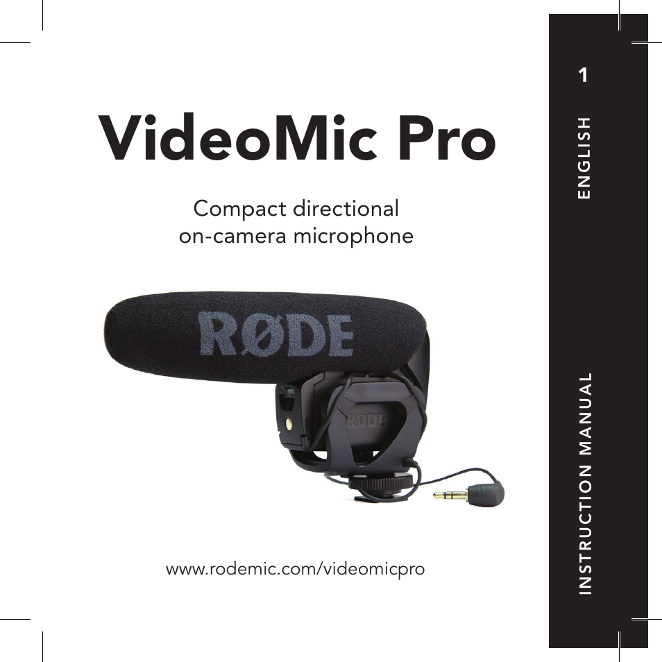 RODE Microphones VideoMic Pro User Manual | 27 pages