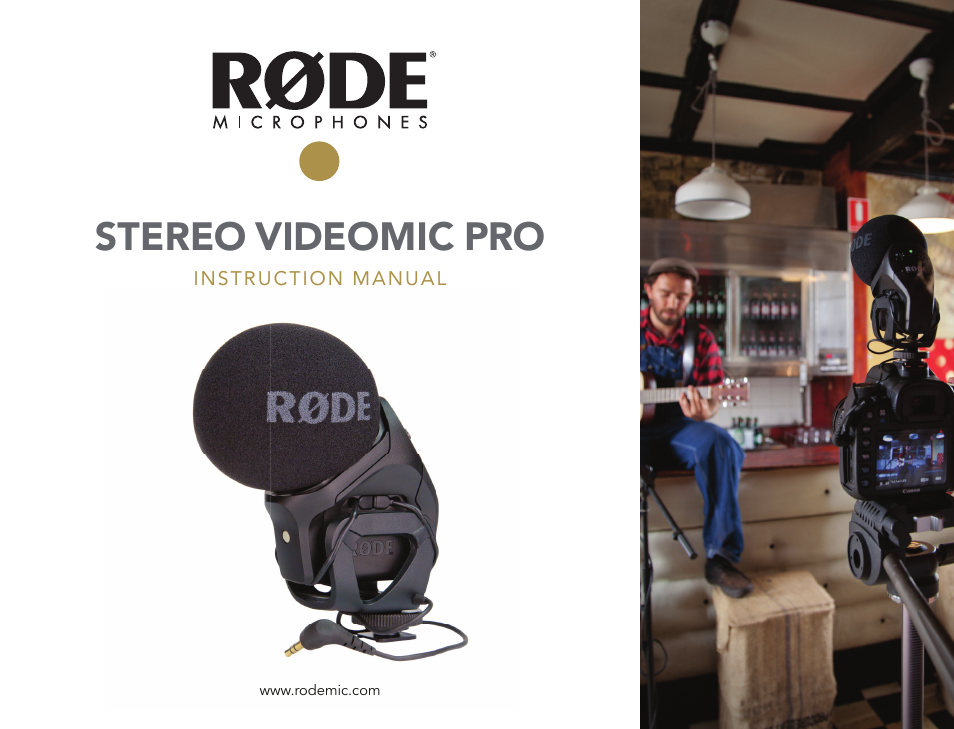 RODE Microphones Stereo VideoMic Pro User Manual | 18 pages