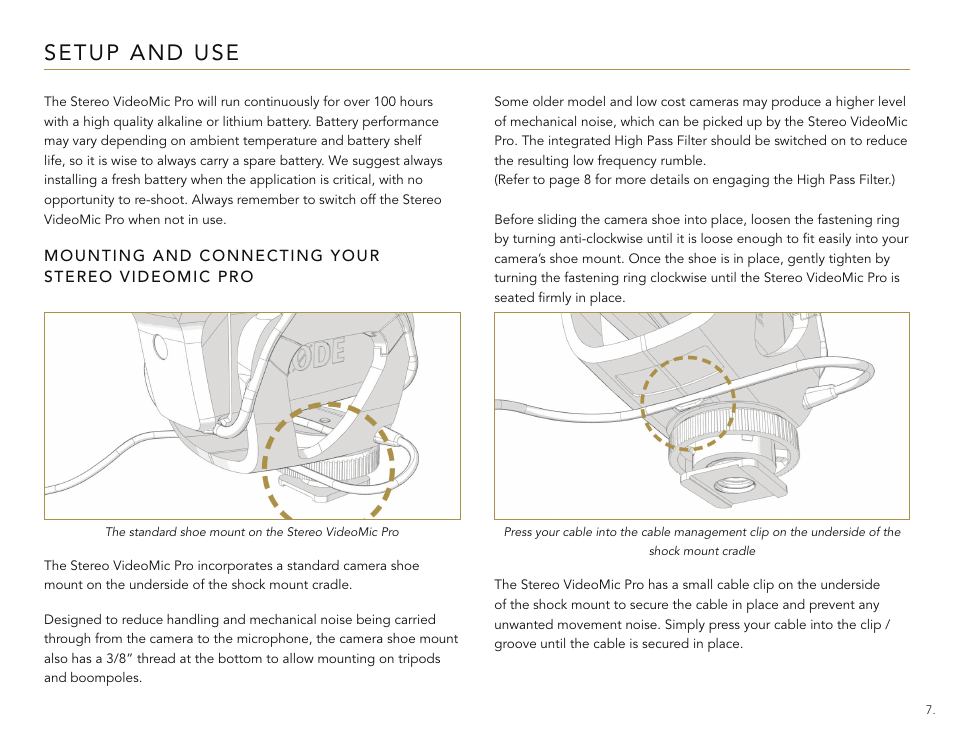 RODE Microphones Stereo VideoMic Pro User Manual | Page 7 / 18