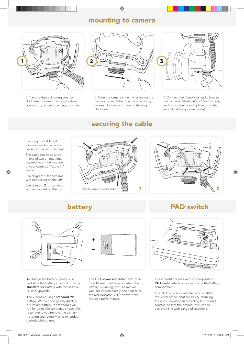 RODE Microphones VideoMic User Manual | Page 2 / 2