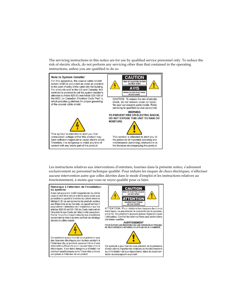 Important safety instructions, Notice to installers | Cisco DPQ2202 User Manual | Page 2 / 38