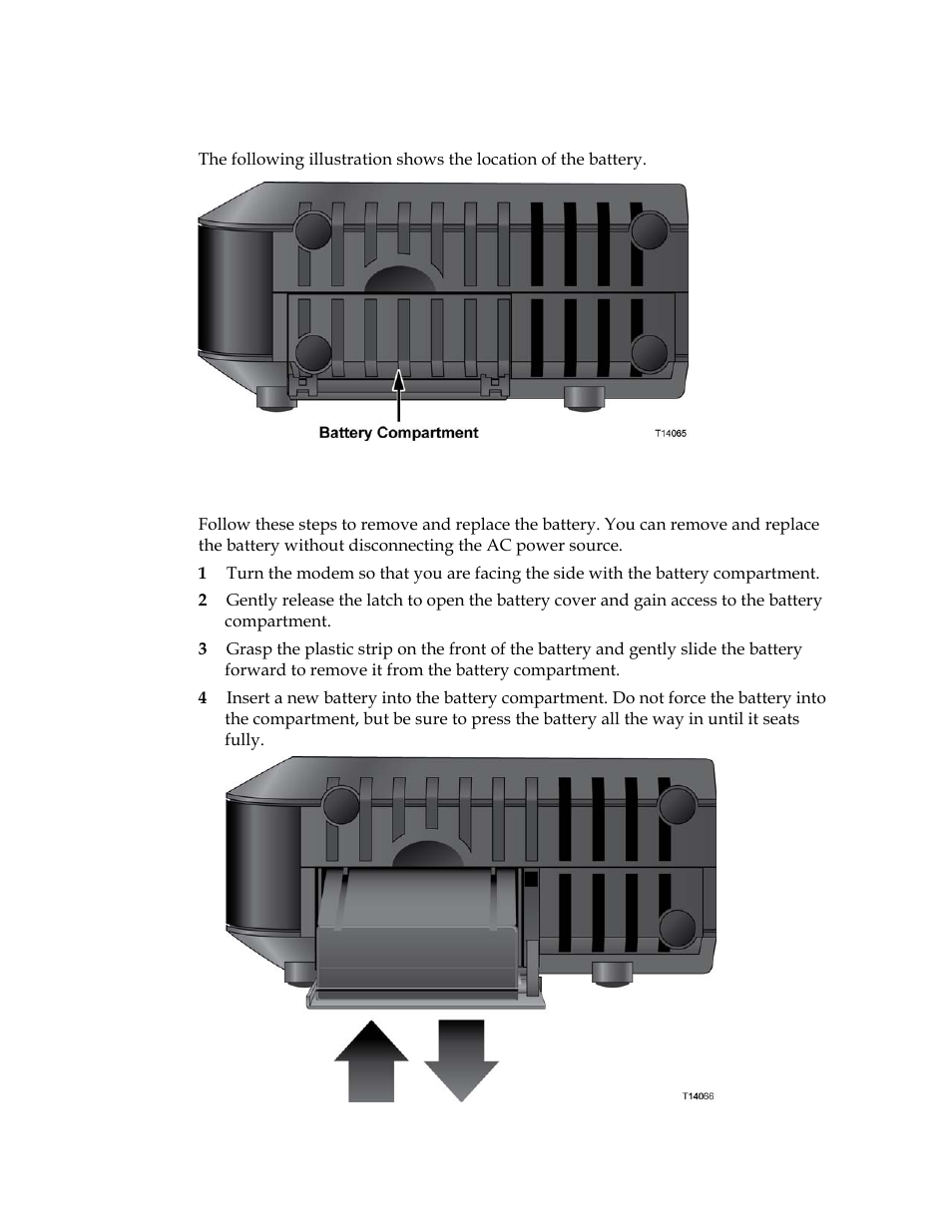 Location of the battery (optional model only), Removing and replacing the battery | Cisco DPQ2202 User Manual | Page 27 / 38