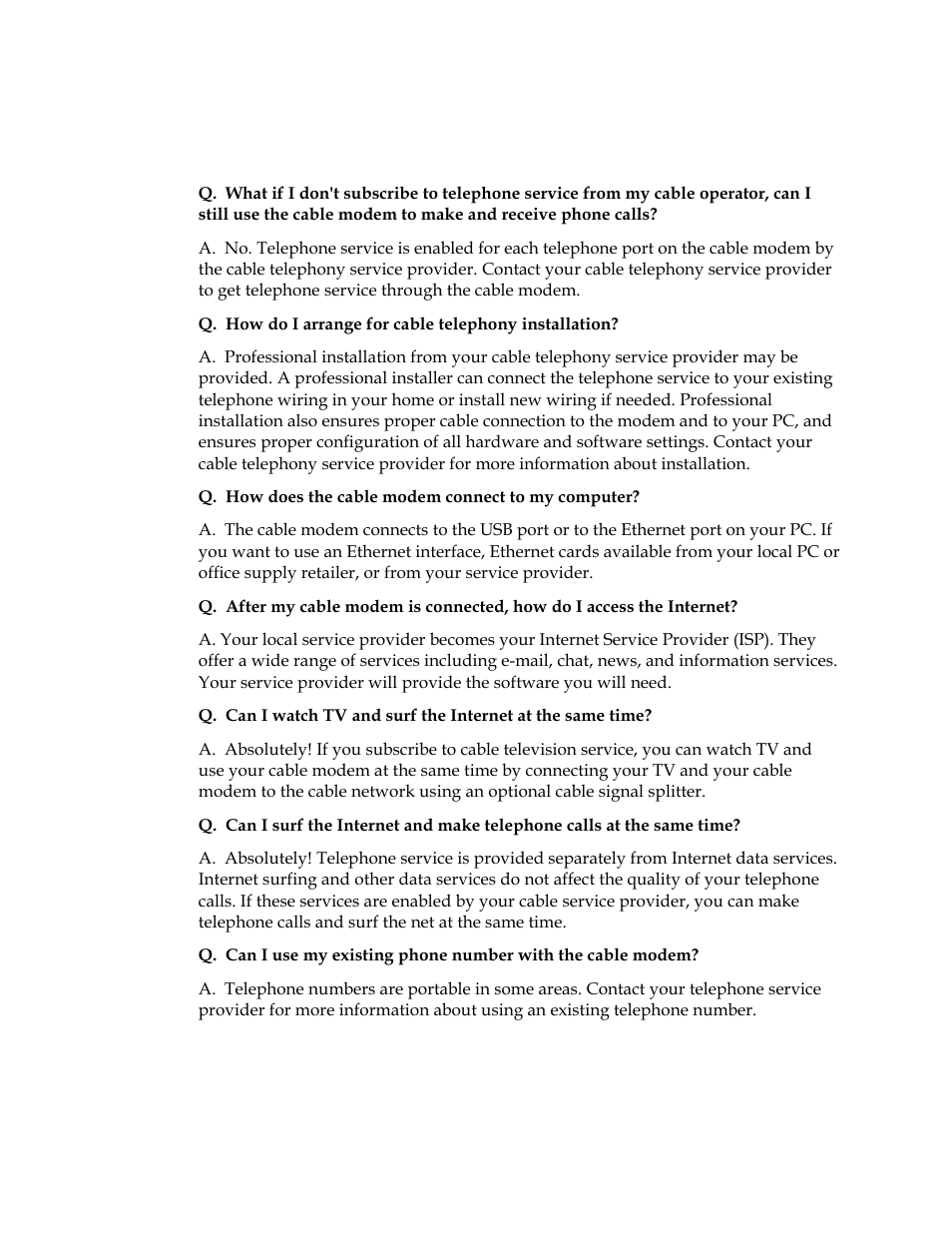 Frequently asked questions | Cisco DPQ2202 User Manual | Page 29 / 38