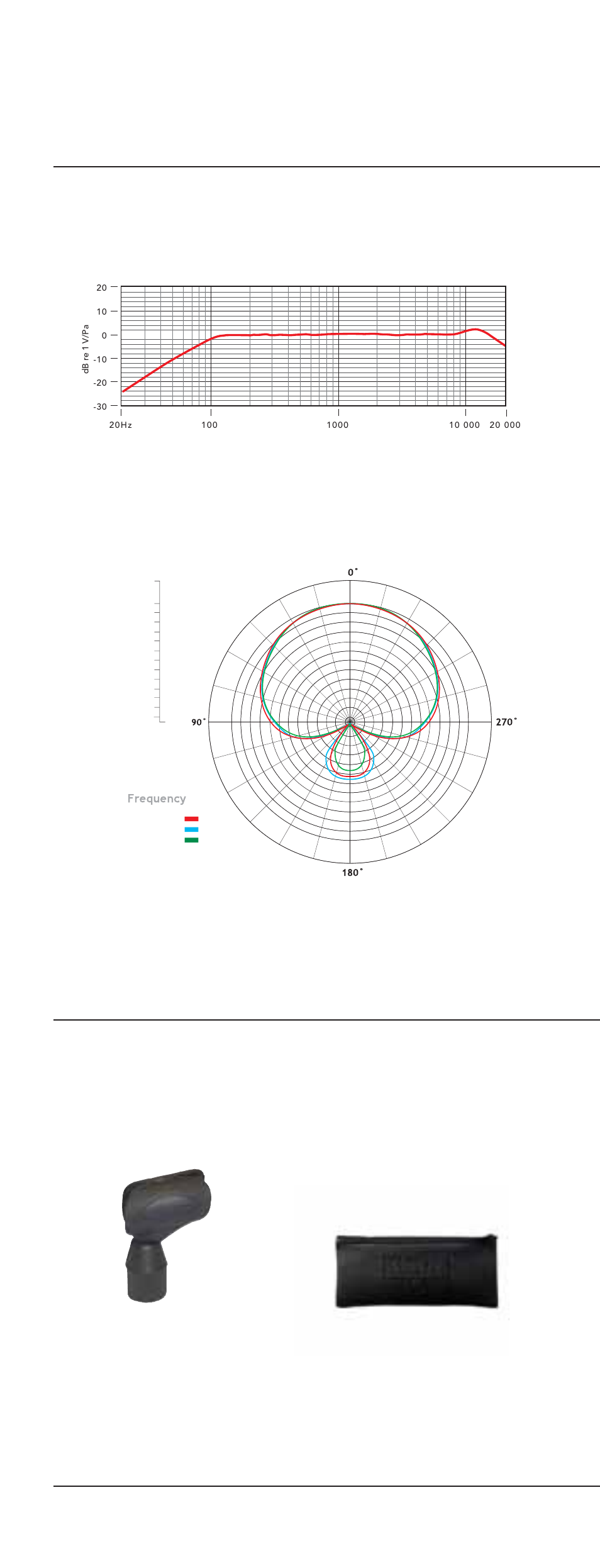 Specifi cations, Accessories, Frequency response polar response | RODE Microphones M2 User Manual | Page 4 / 8