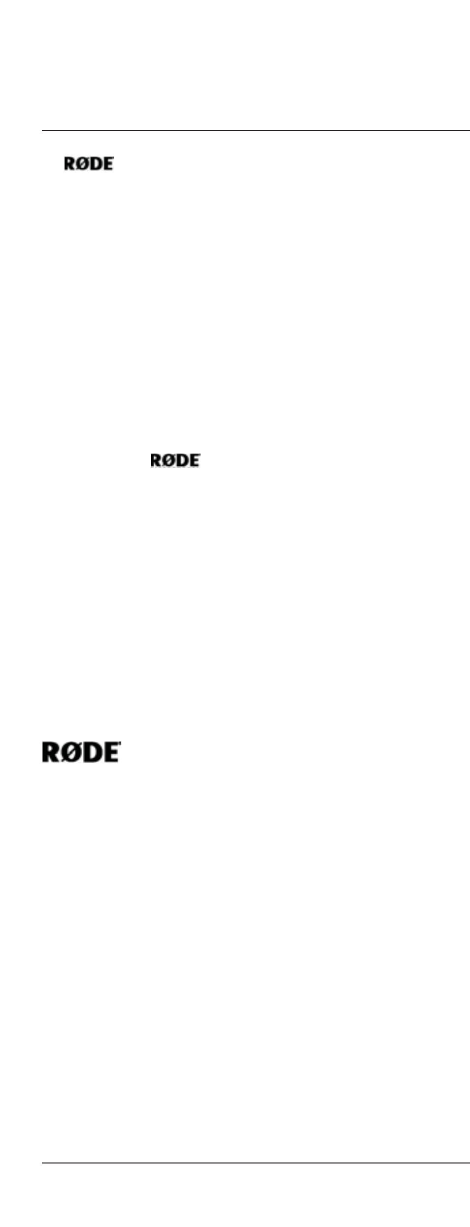 Warranty, Microphones | RODE Microphones M2 User Manual | Page 8 / 8