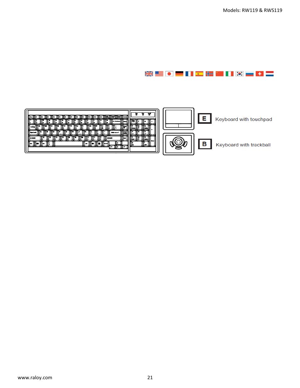 Raloy RW119 User Manual | Page 21 / 29