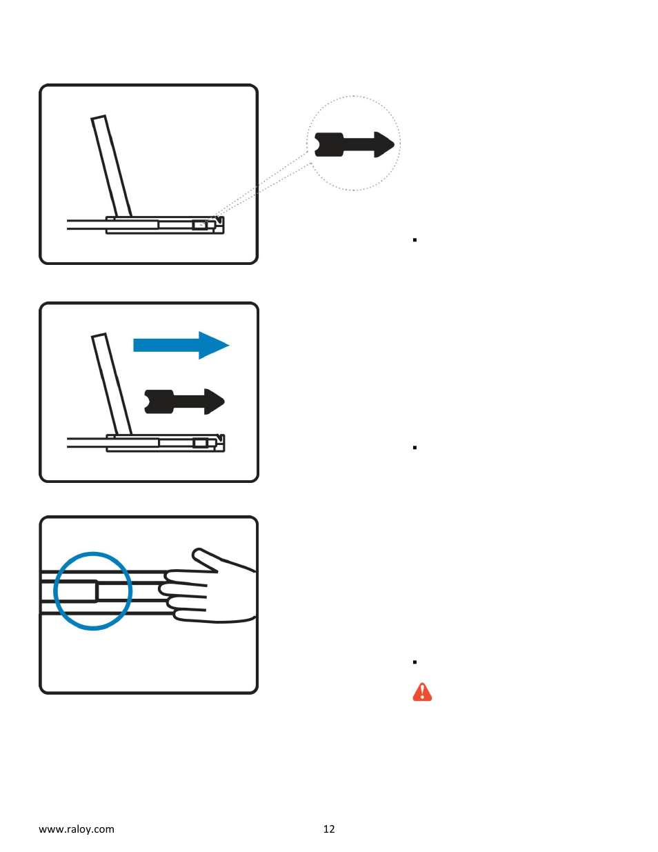 10 how to use the slides | Raloy RWX119 User Manual | Page 12 / 24