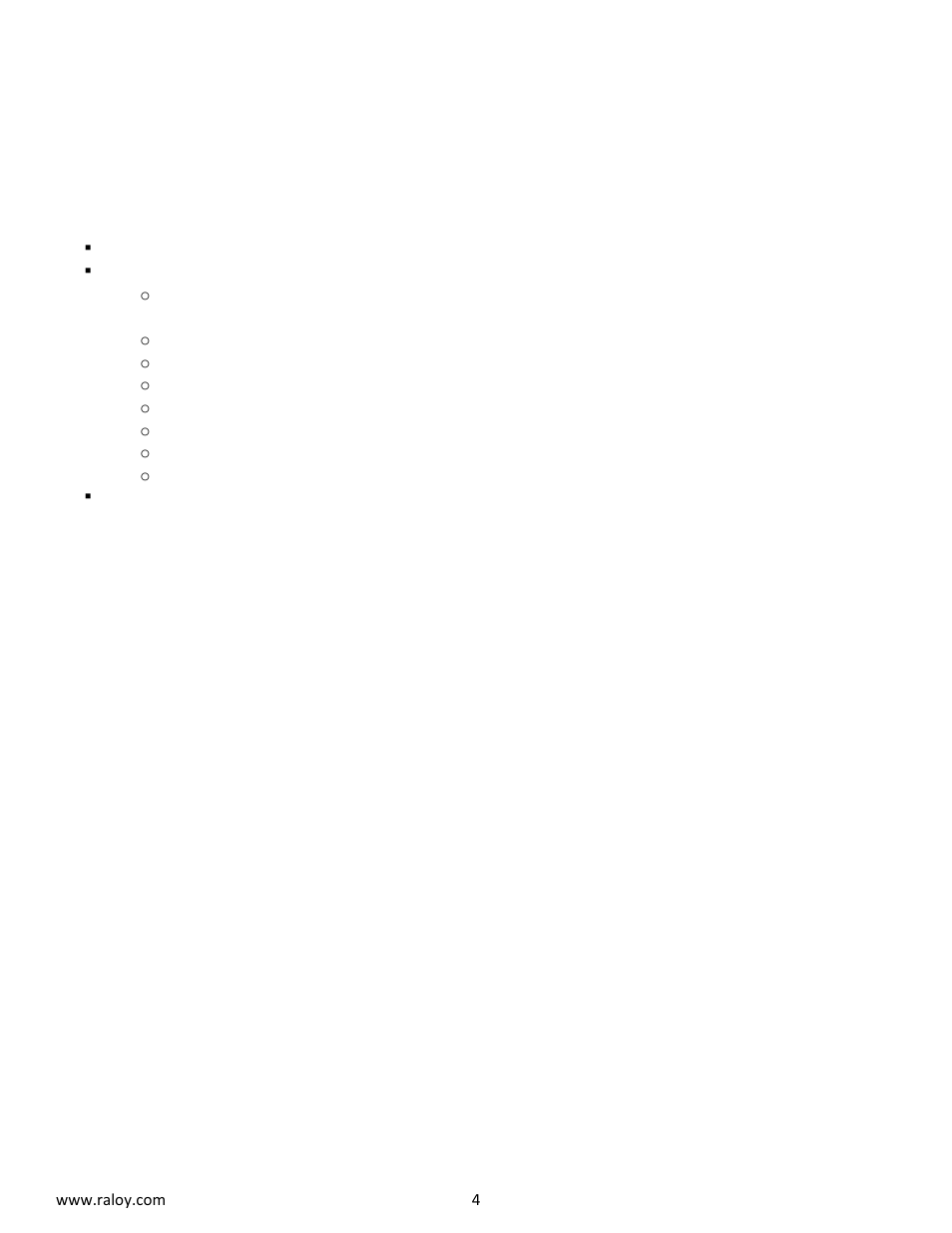 Raloy RWX119 User Manual | Page 4 / 24