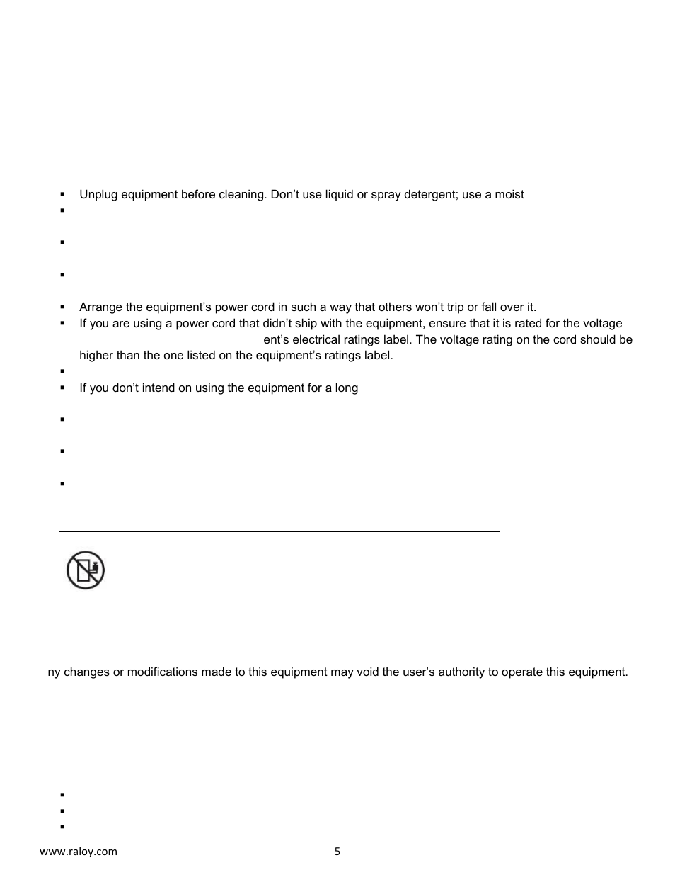 Raloy RWX119 User Manual | Page 5 / 24