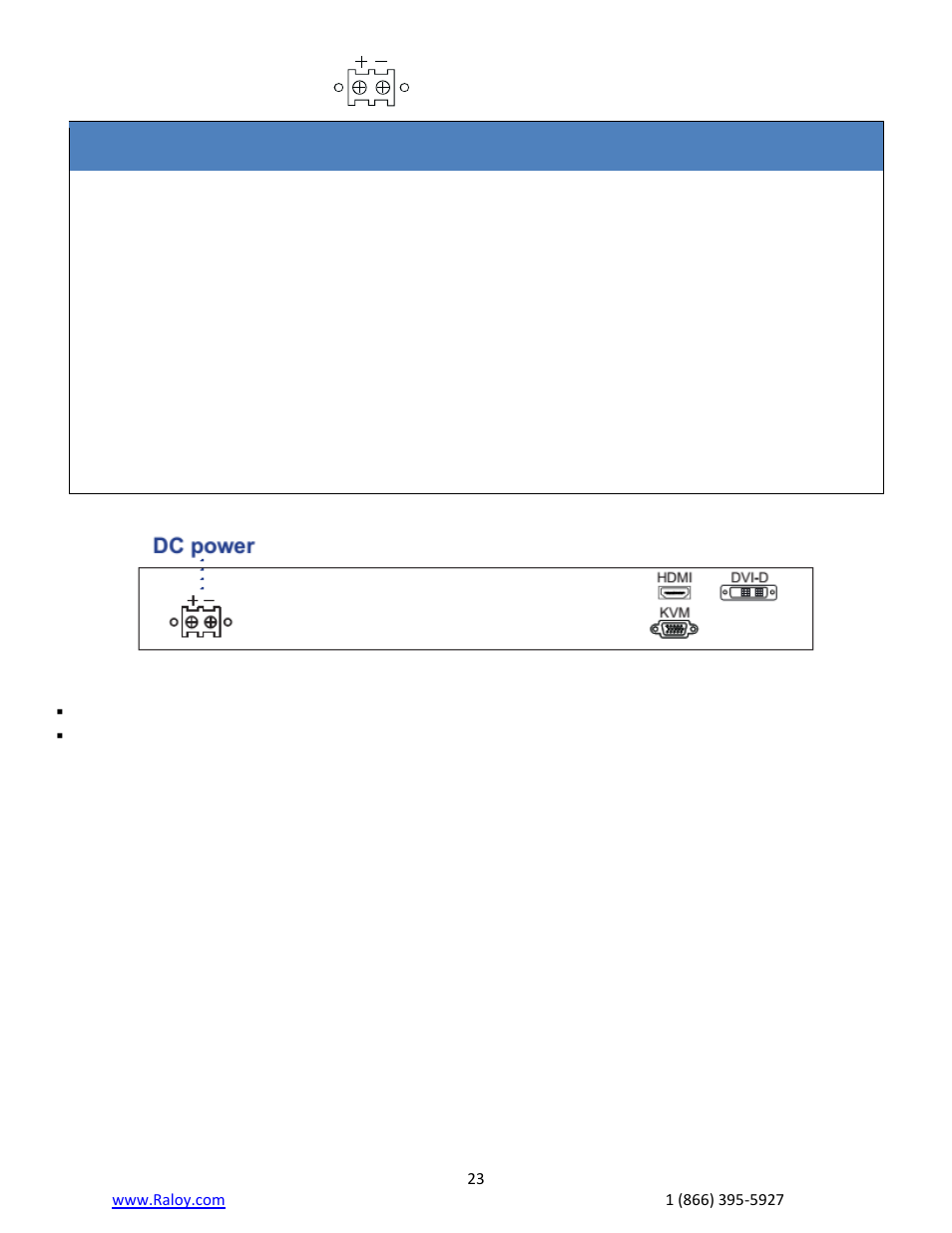 4 dc power options | Raloy RF117HD User Manual | Page 26 / 28
