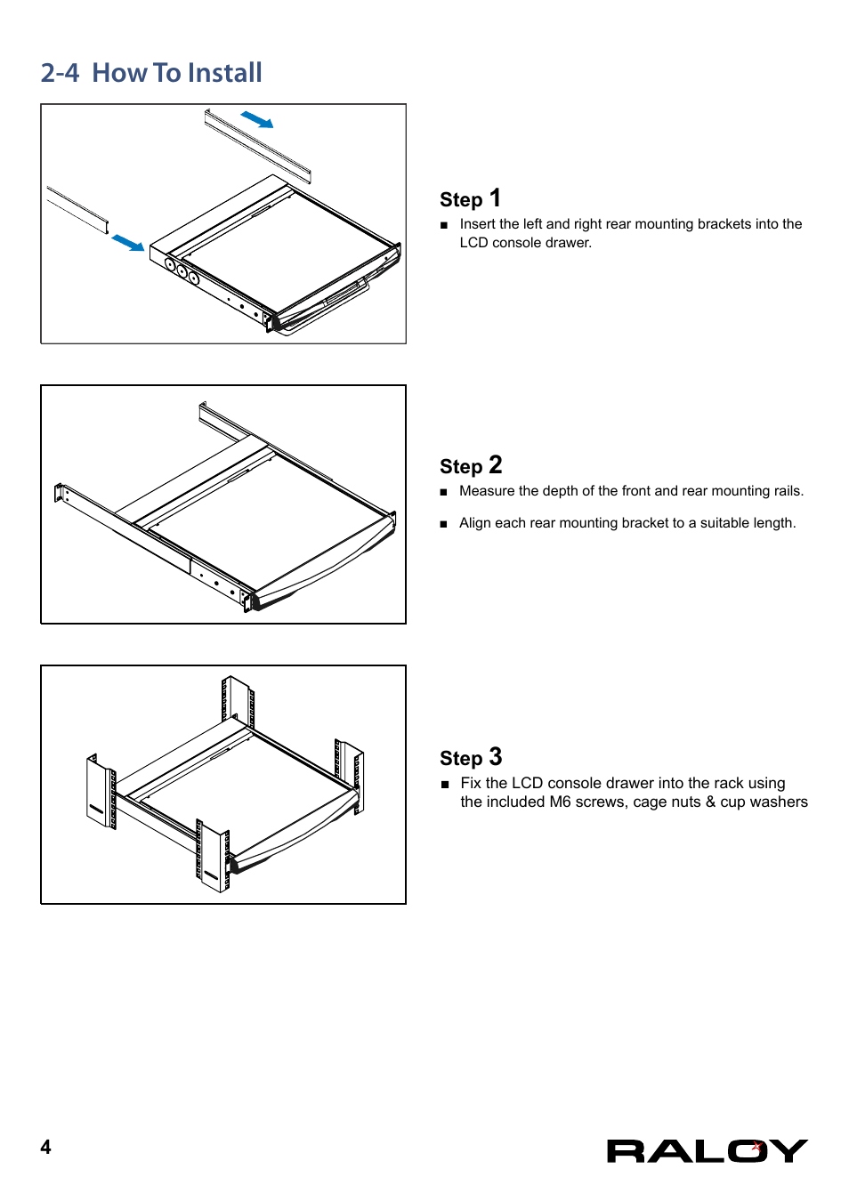 4 how to install | Raloy RNX119 User Manual | Page 7 / 17