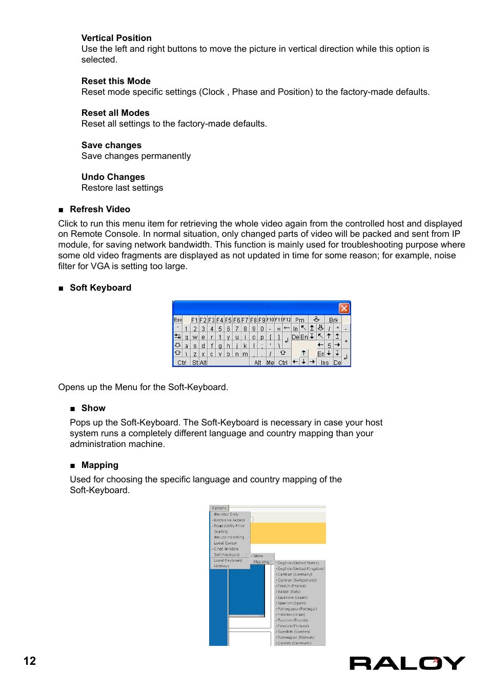 Raloy IP Functions for KVM User Manual | Page 15 / 44