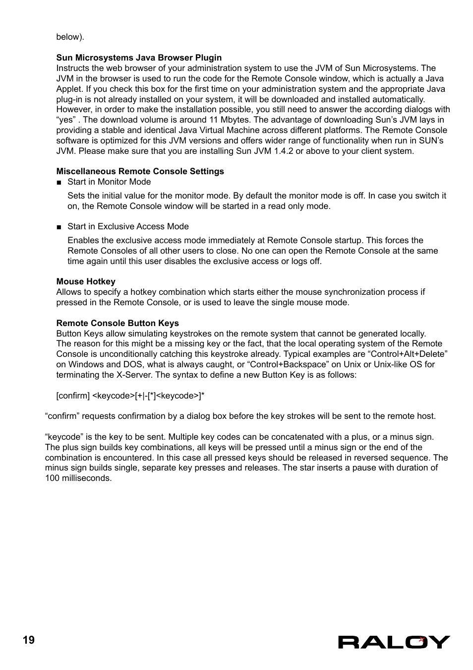 Raloy IP Functions for KVM User Manual | Page 22 / 44