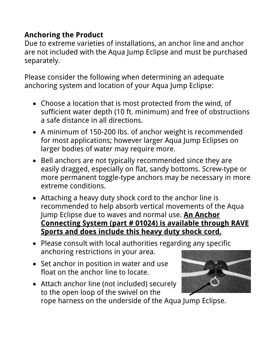 RAVE Sports Aqua Jump Eclipse 200 Water Park User Manual | Page 15 / 20