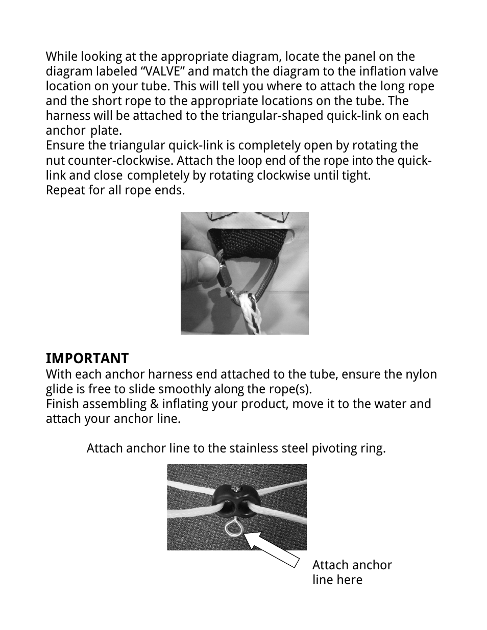 Important | RAVE Sports Bongo 20 Bouncer Water Park User Manual | Page 4 / 8