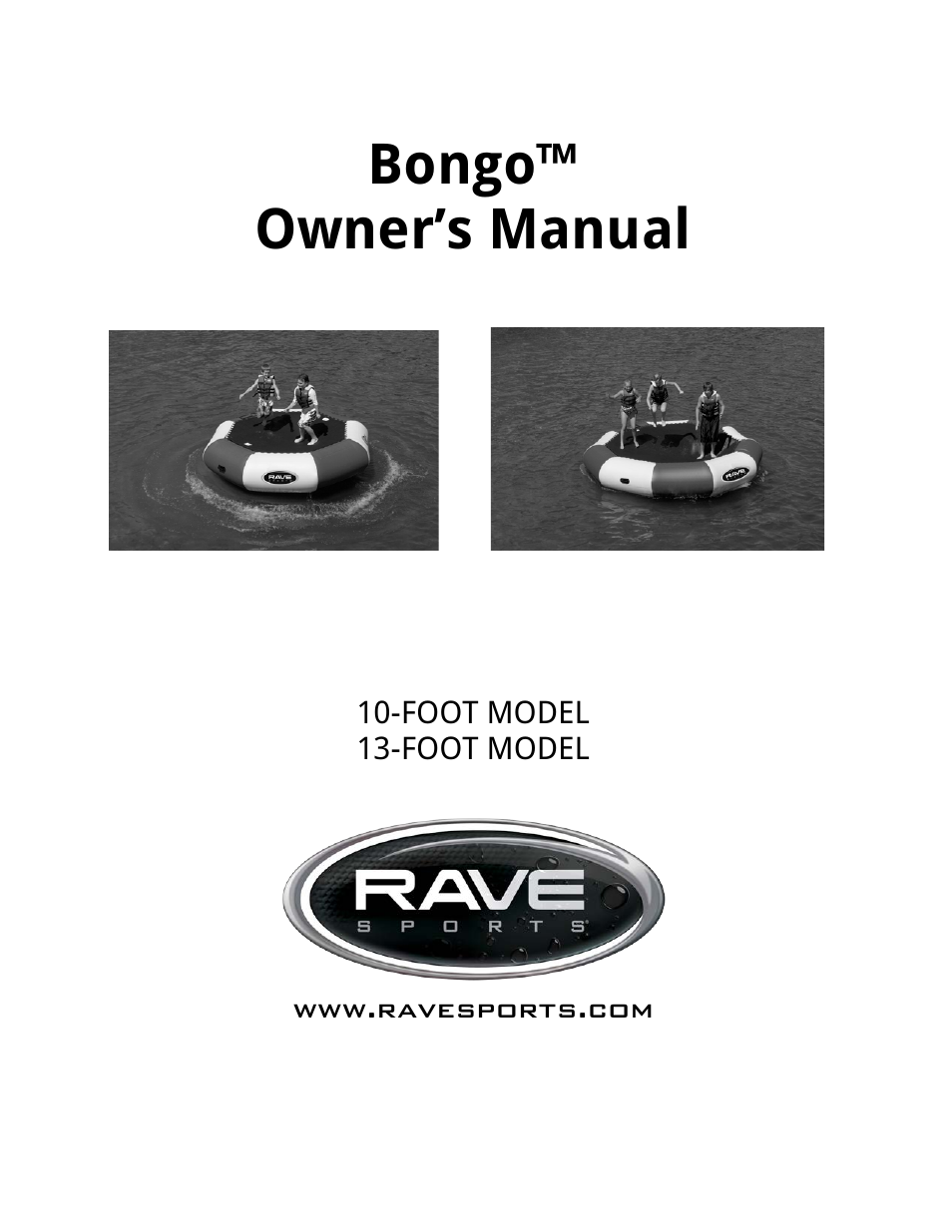 RAVE Sports Bongo 10 Bouncer Water Park User Manual | 16 pages