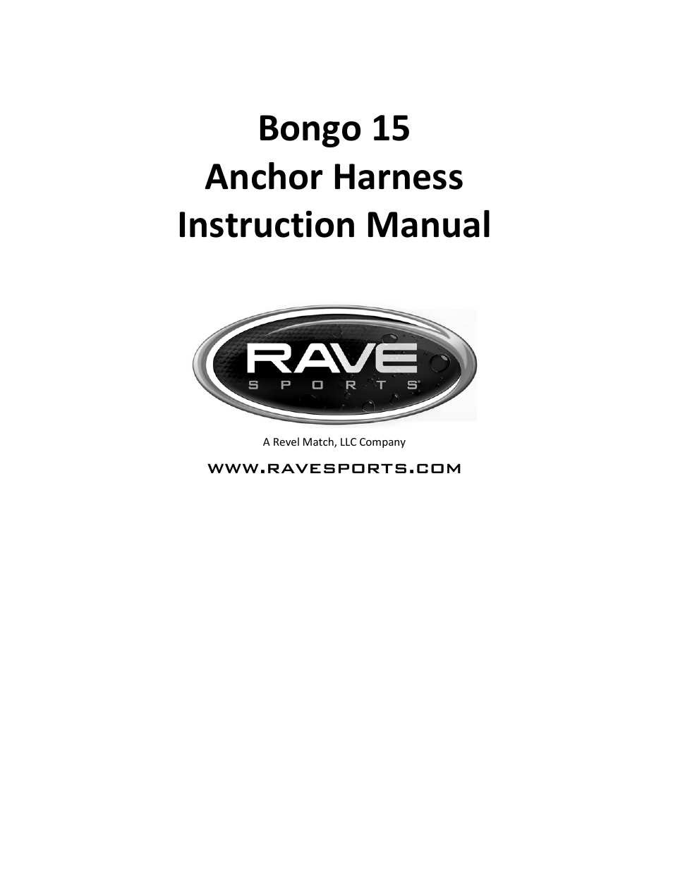 RAVE Sports Bongo 15 Bouncer Water Park User Manual | 8 pages