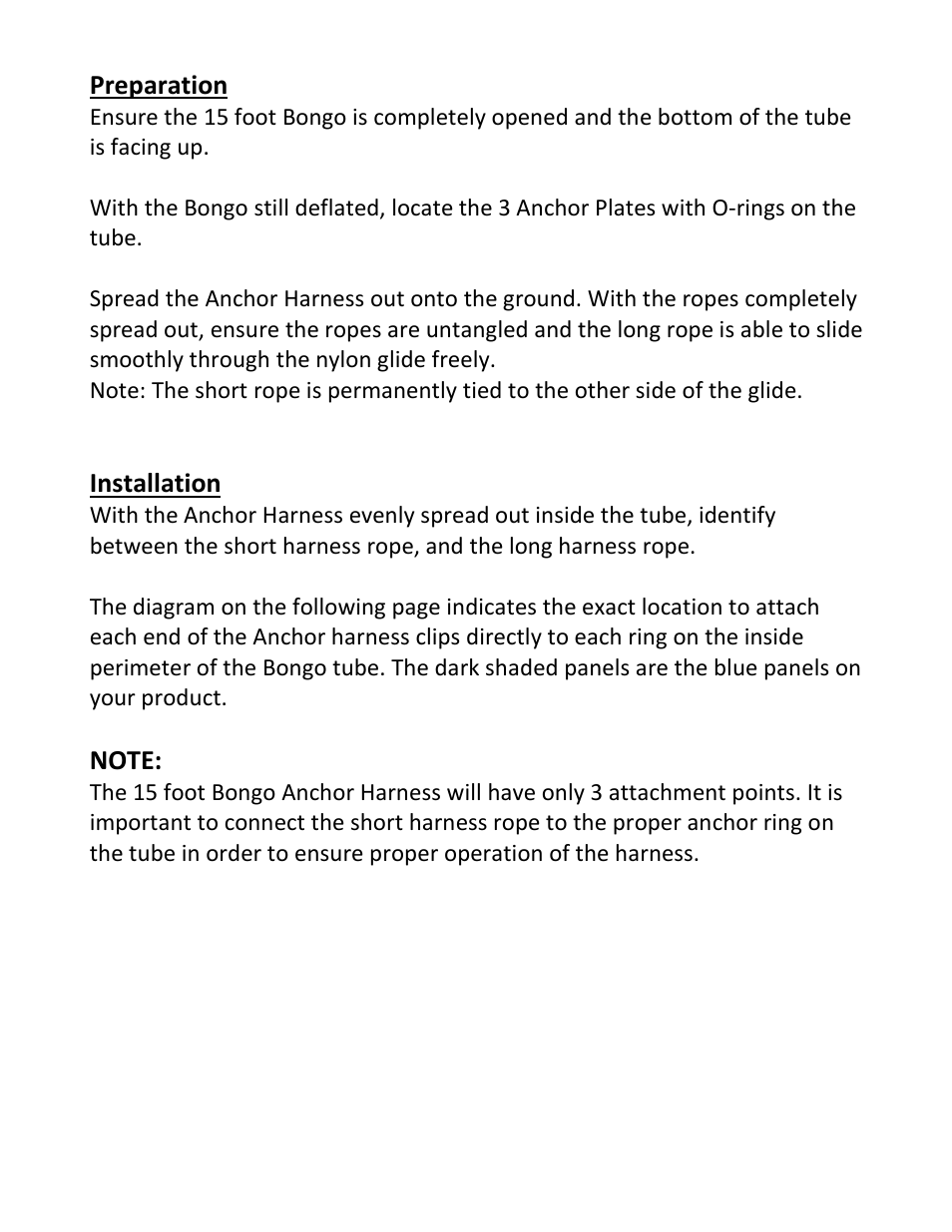 Installation | RAVE Sports Bongo 15 Bouncer Water Park User Manual | Page 2 / 8