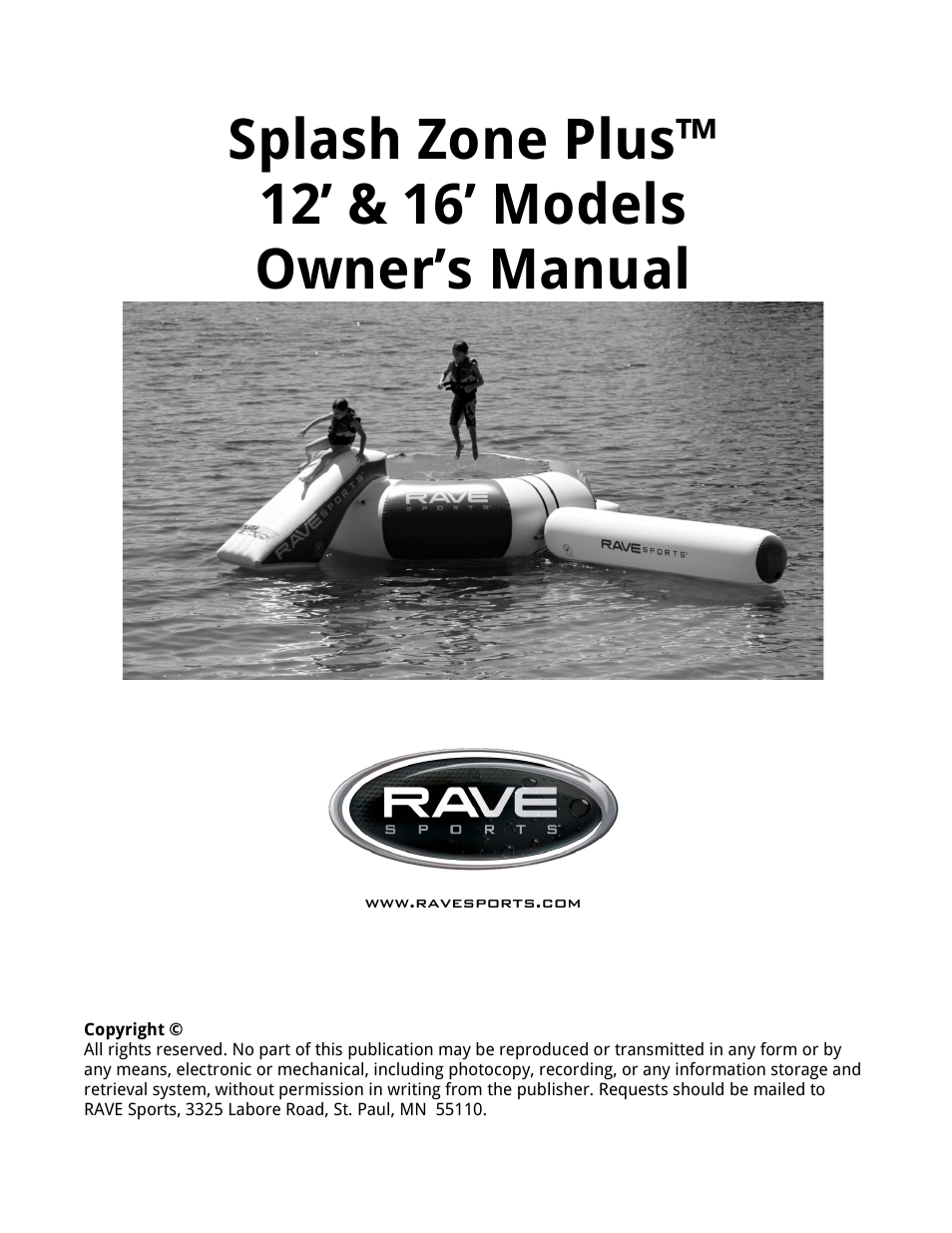 RAVE Sports Splash Zone Plus 12' User Manual | 24 pages