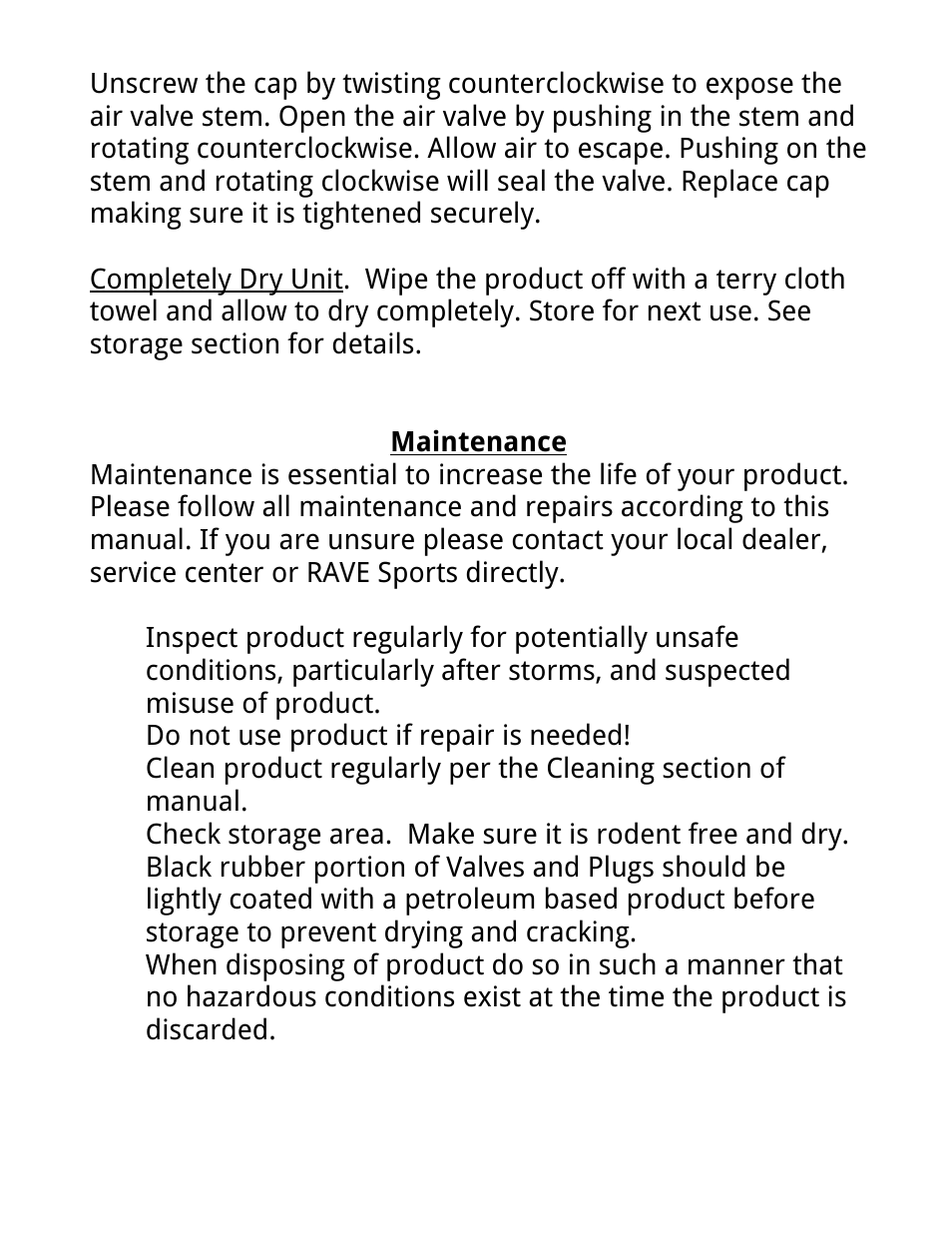 RAVE Sports Splash Zone Plus 12' User Manual | Page 14 / 24