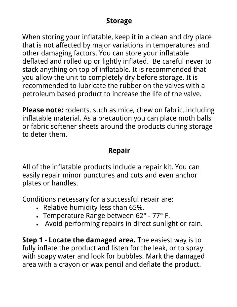 RAVE Sports Splash Zone Plus 12' User Manual | Page 16 / 24