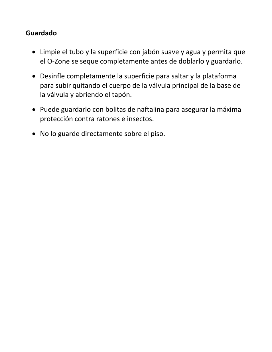 Guardado | RAVE Sports O-Zone Water Bouncer User Manual | Page 29 / 32