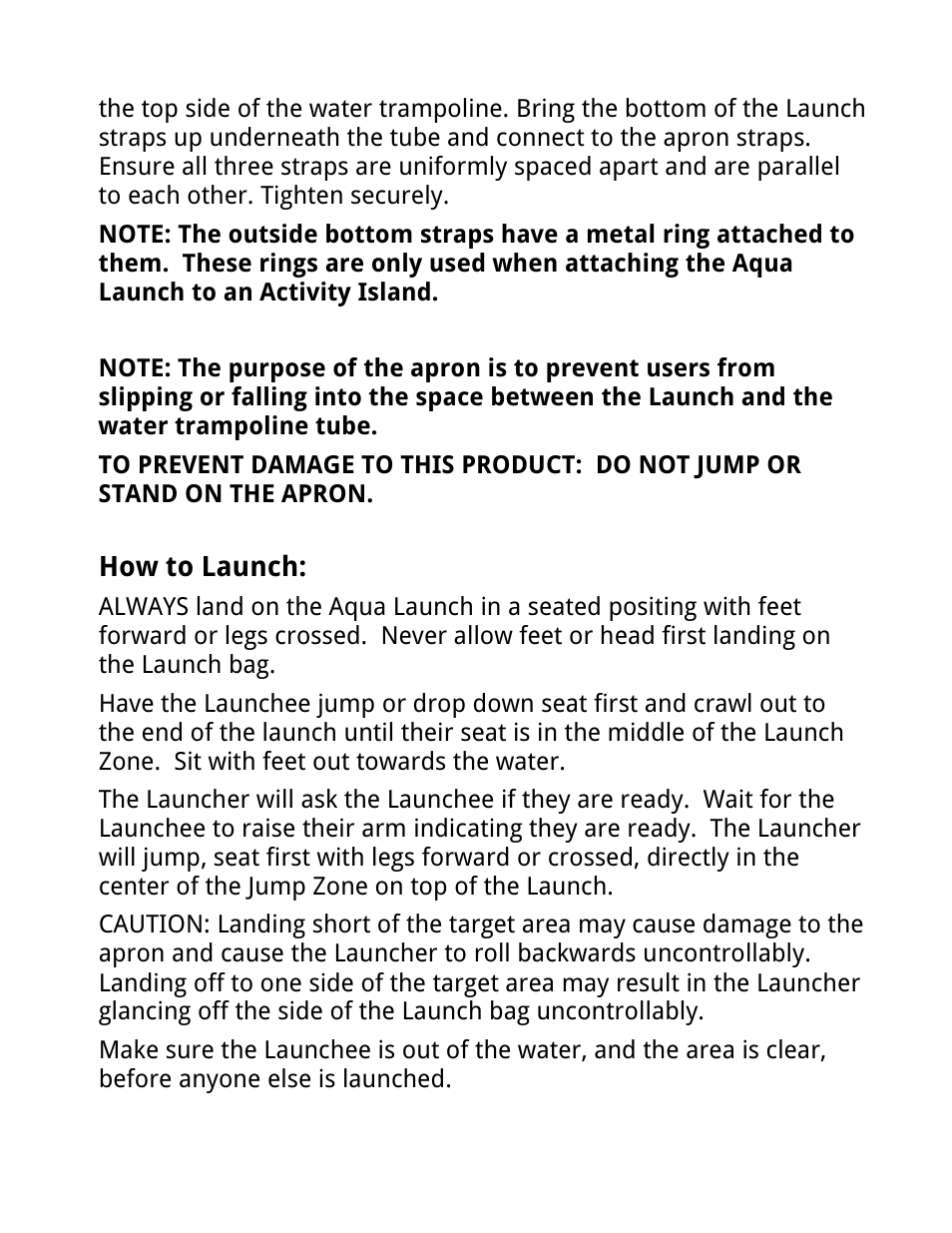 How to launch | RAVE Sports Slidewalk User Manual | Page 17 / 24