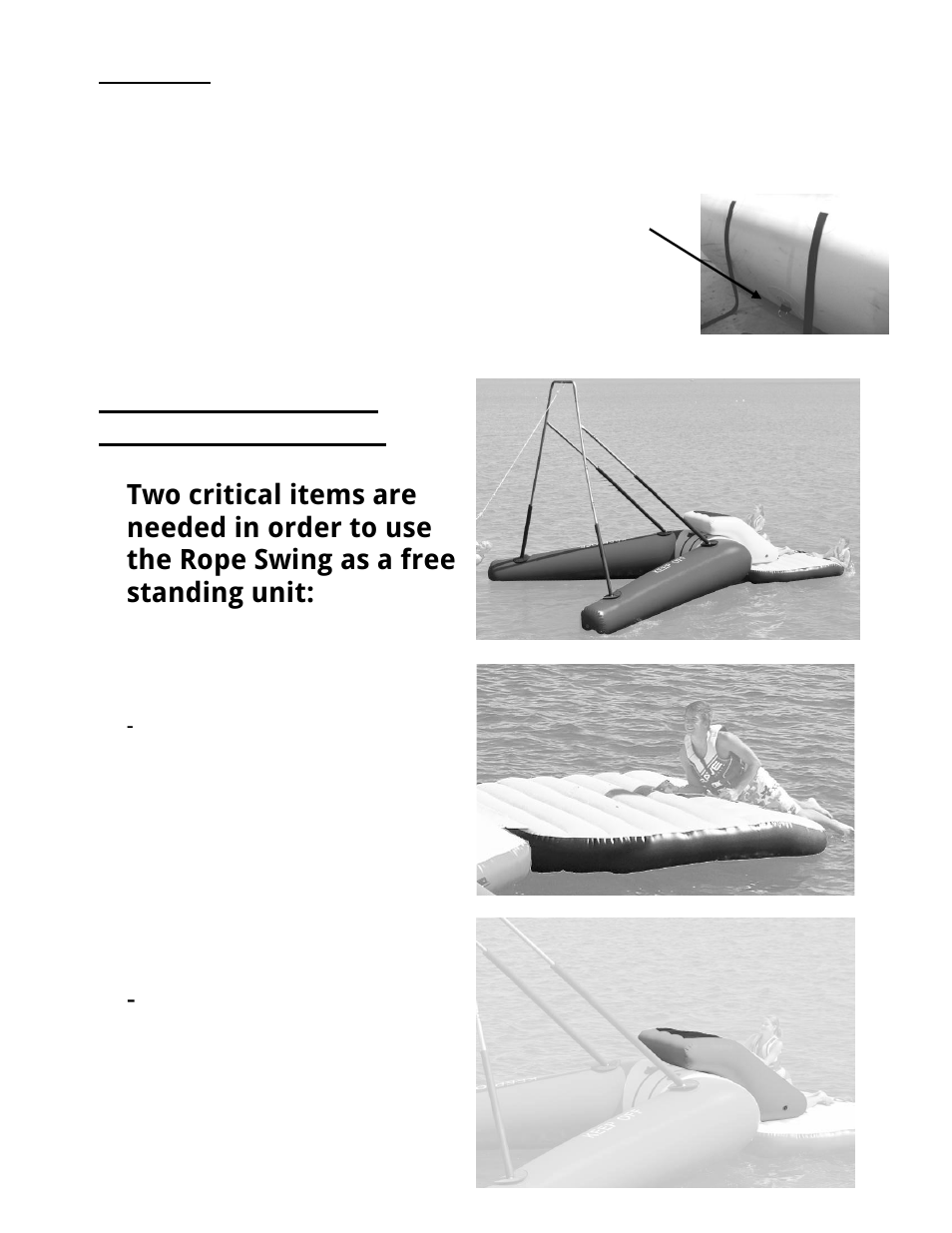 RAVE Sports Rope Swing Freestanding Package User Manual | Page 13 / 24