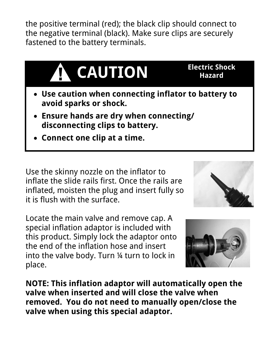 Caution | RAVE Sports Pontoon Slide User Manual | Page 8 / 16