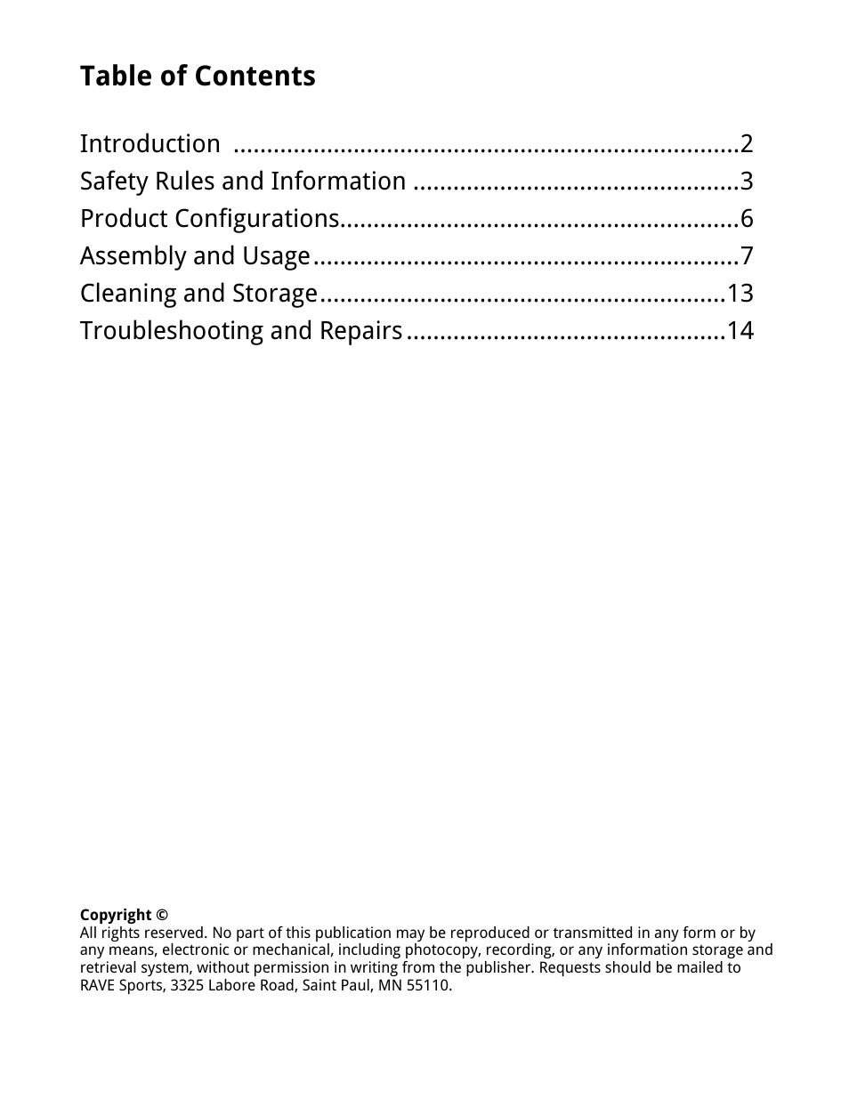 RAVE Sports Turbo Sled User Manual | Page 2 / 16