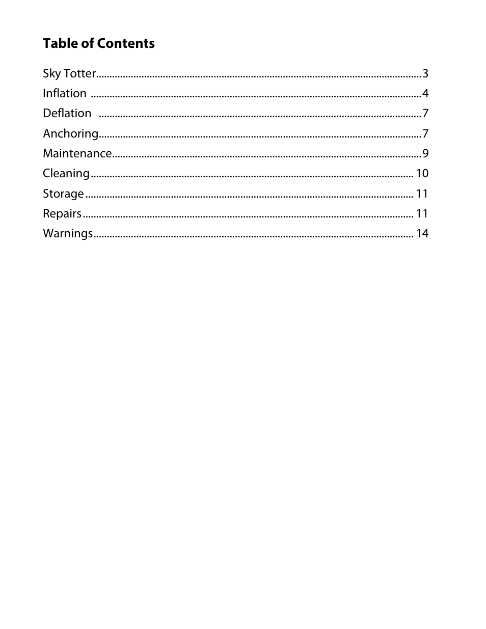 RAVE Sports Sky Totter User Manual | Page 3 / 16