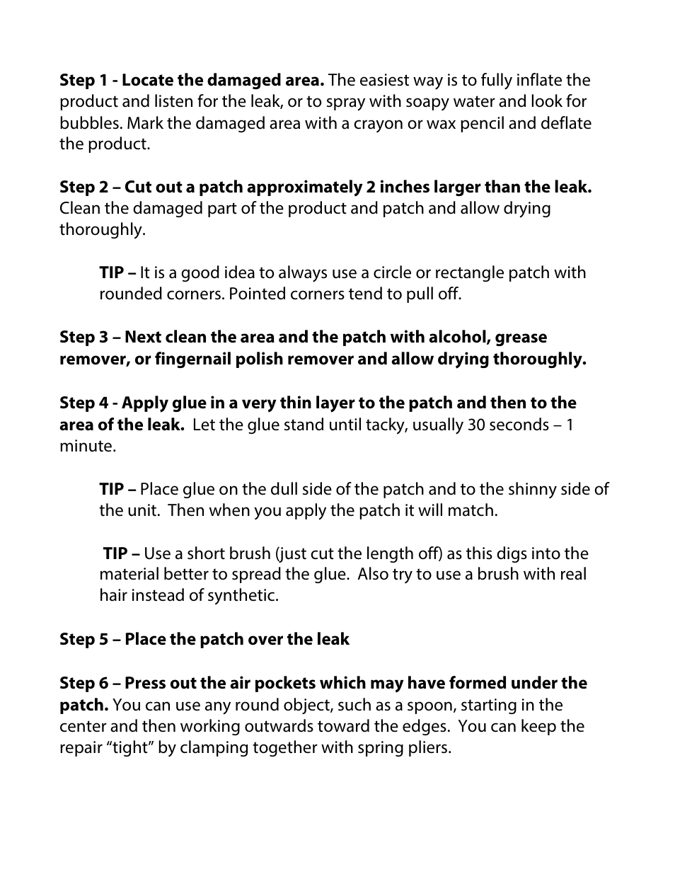 RAVE Sports 7' Iceberg User Manual | Page 13 / 16