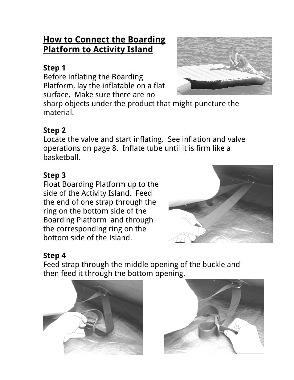 RAVE Sports Activity Island w/ EZ Up II Board Platform User Manual | Page 12 / 32