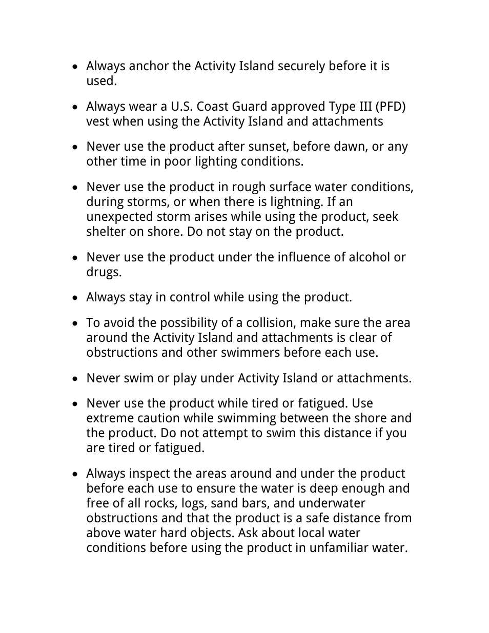 RAVE Sports Activity Island w/ EZ Up II Board Platform User Manual | Page 6 / 32