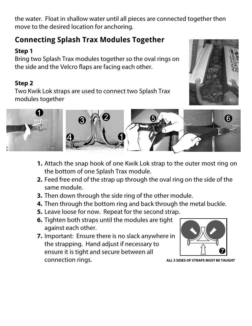Connecting splash trax modules together | RAVE Sports Splash Trax Arch Bridge User Manual | Page 20 / 32