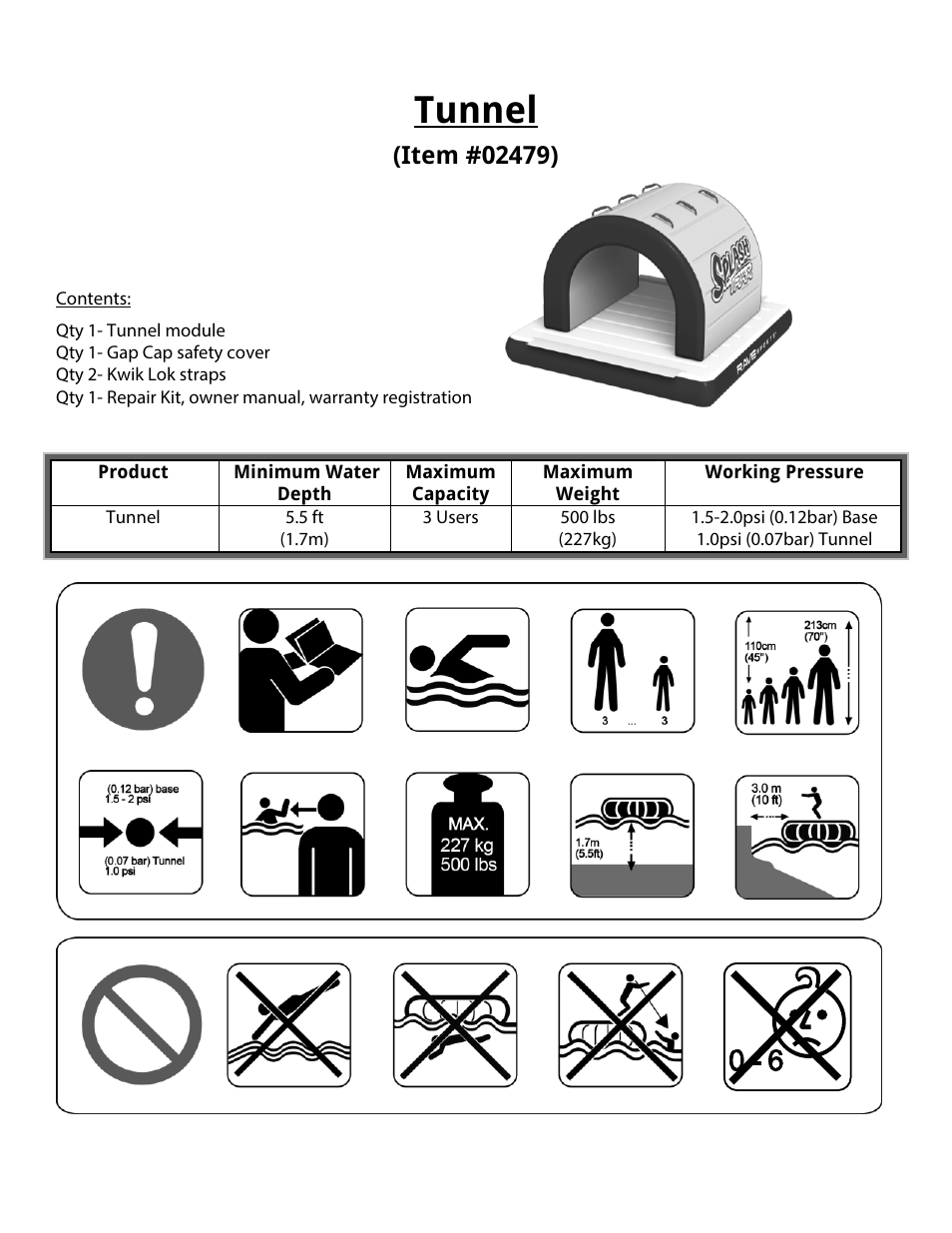 Tunnel | RAVE Sports Splash Trax Arch Bridge User Manual | Page 8 / 32